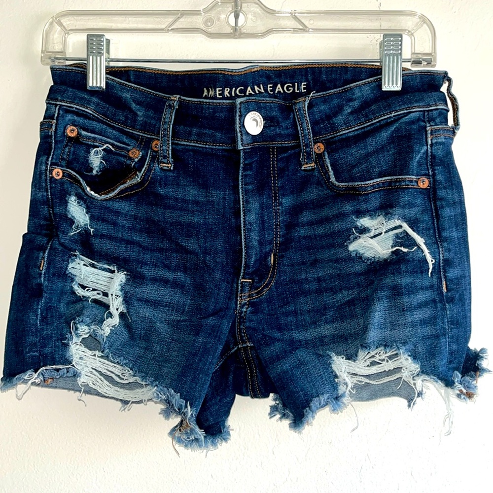 American Eagle “midi next level stretch” shorts. Size 6.